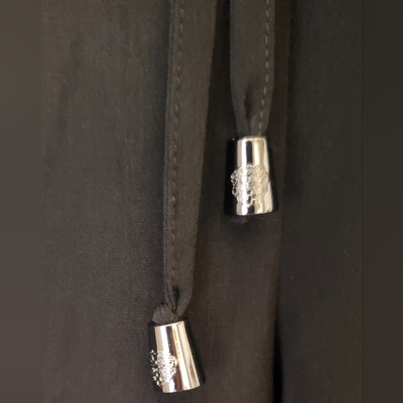 Vince Camuto Womens Black Lounge Joggers Wide Leg Elastic Cuff Drape Pant Size M - Picture 4 of 8